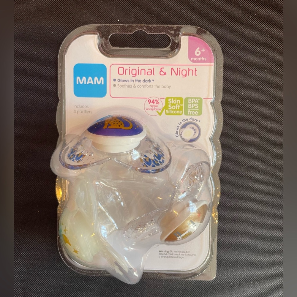❌sold ❌ MAM Original And Night Glow in the Dark Pacifier